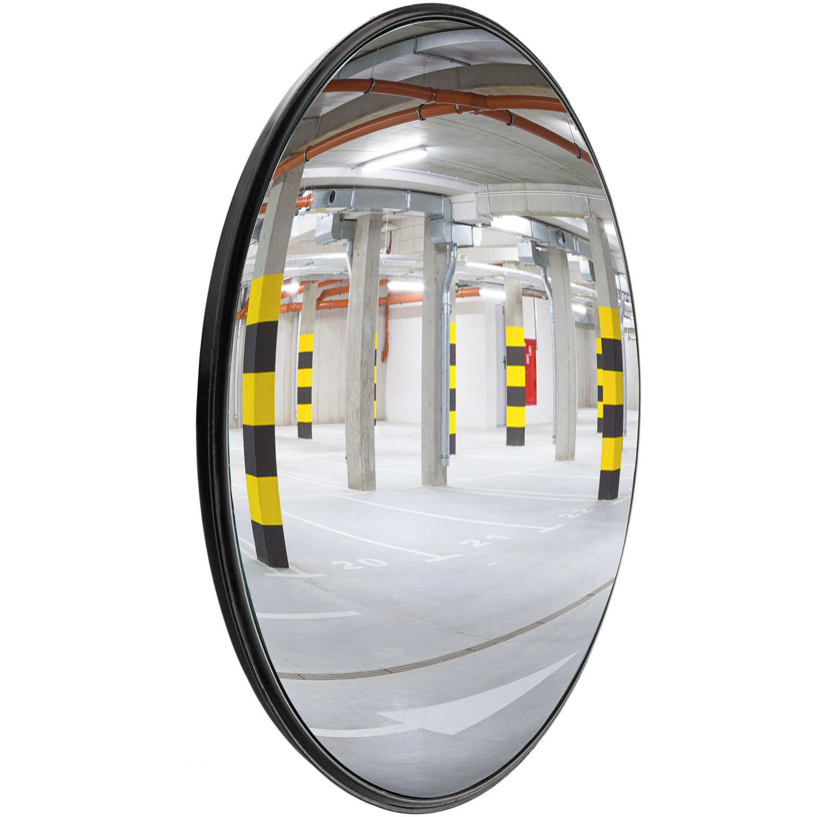 Convex Mirror Corner Mirror Warehouse Wide Angle Indoor Outdoor Parking  30/45cm Curved Safety Mirror Garage Office Safety Parking Mirror , 45cm  outdoor 