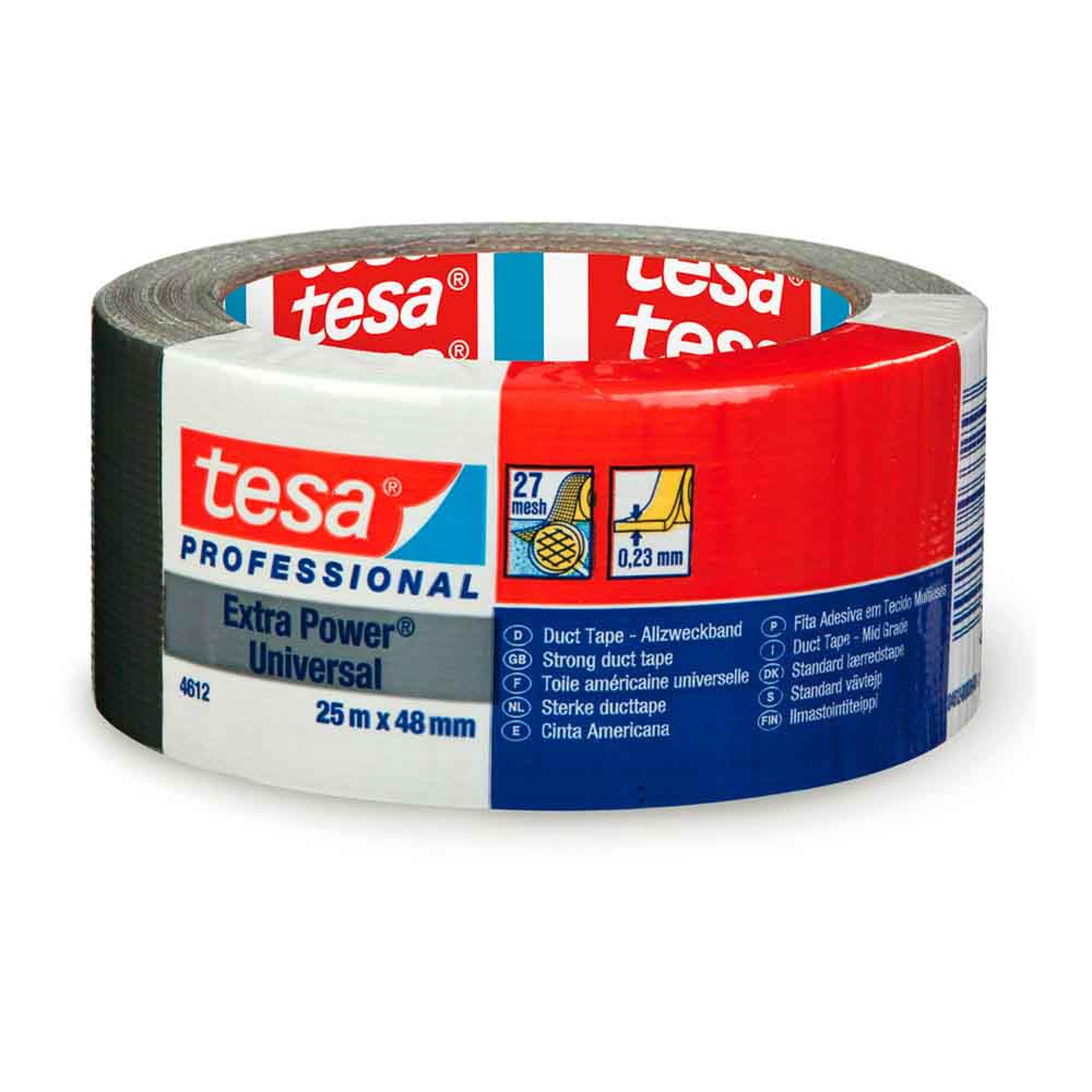 Pack 6 Duct Tape Blanca Tesa 56348 50mmx 10m Cinta Americana