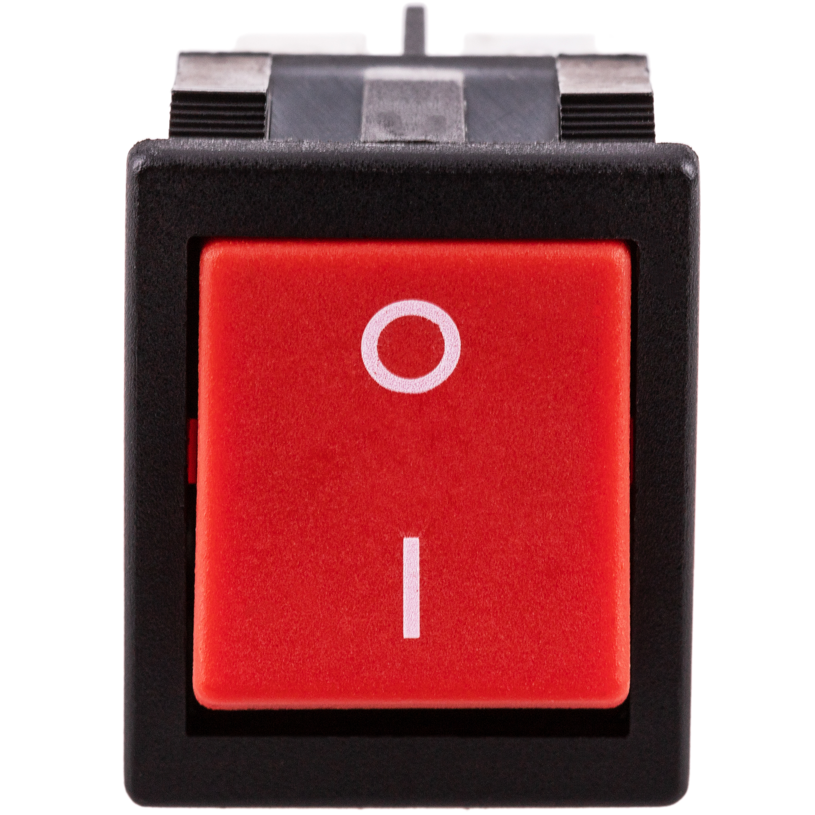 Red rocker switch DPST 4 pin - Cablematic