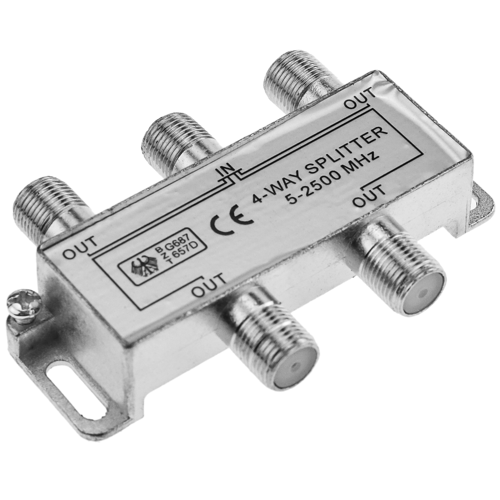 Distributore a 4 vie TV/SAT F connessione - Cablematic