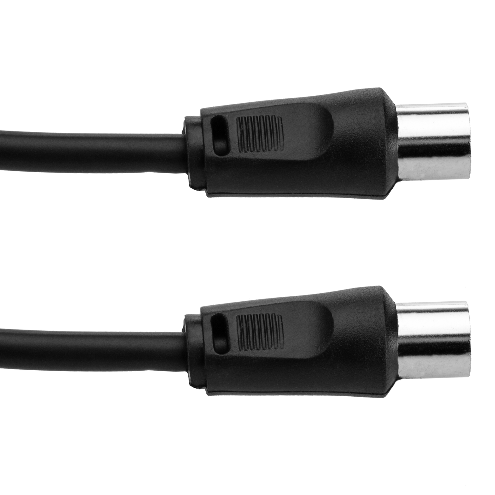 Cable Coaxial para antena de TV 75 Ohms de color negro de 2,5 m