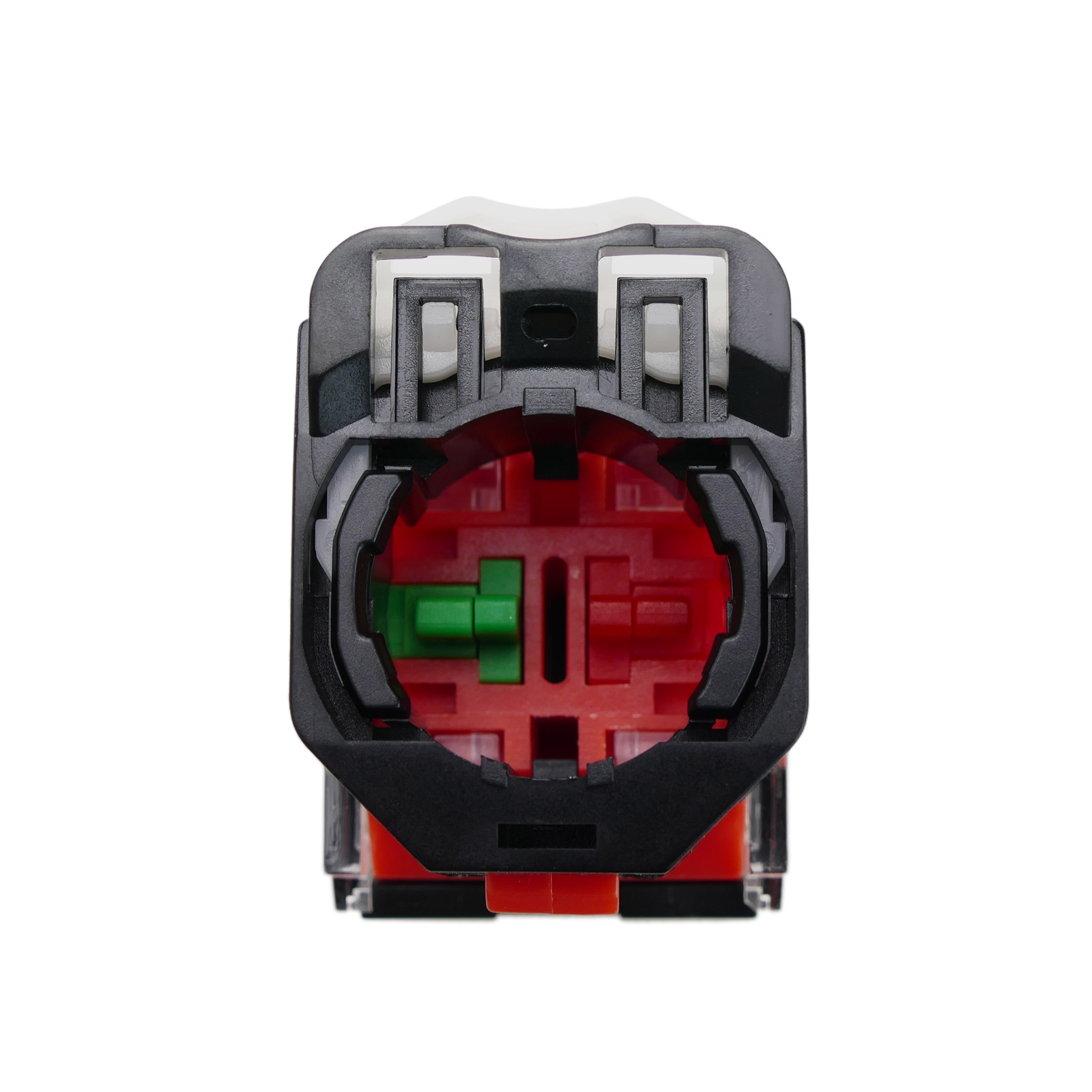 PULSADOR RASANTE HARMONY XB4 ROJO METALICO 22MM 1NC - Tableros El&eacute;ctricos