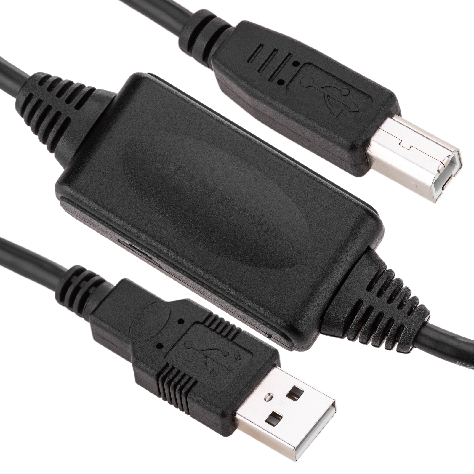 Rallonge USB 2.0 Câble AM -> 1xBM (15m) - Cablematic