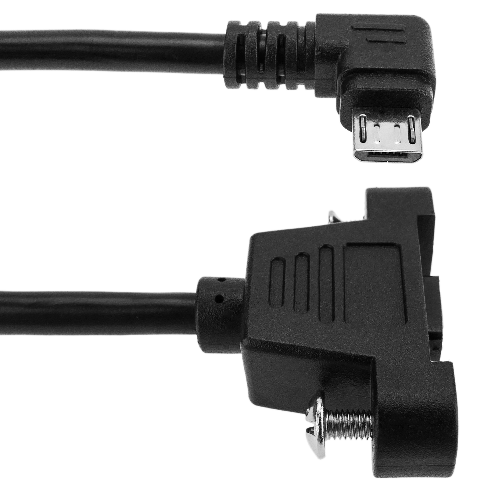 Adaptateur USB 2.0 mâle X2 vers USB femelle double pour panneau - Cablematic