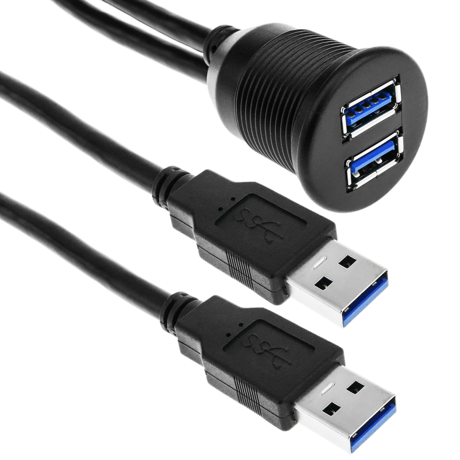 Cavo prolunga USB 3.0 da incasso 1 m Tipo A maschio a femmina - Cablematic