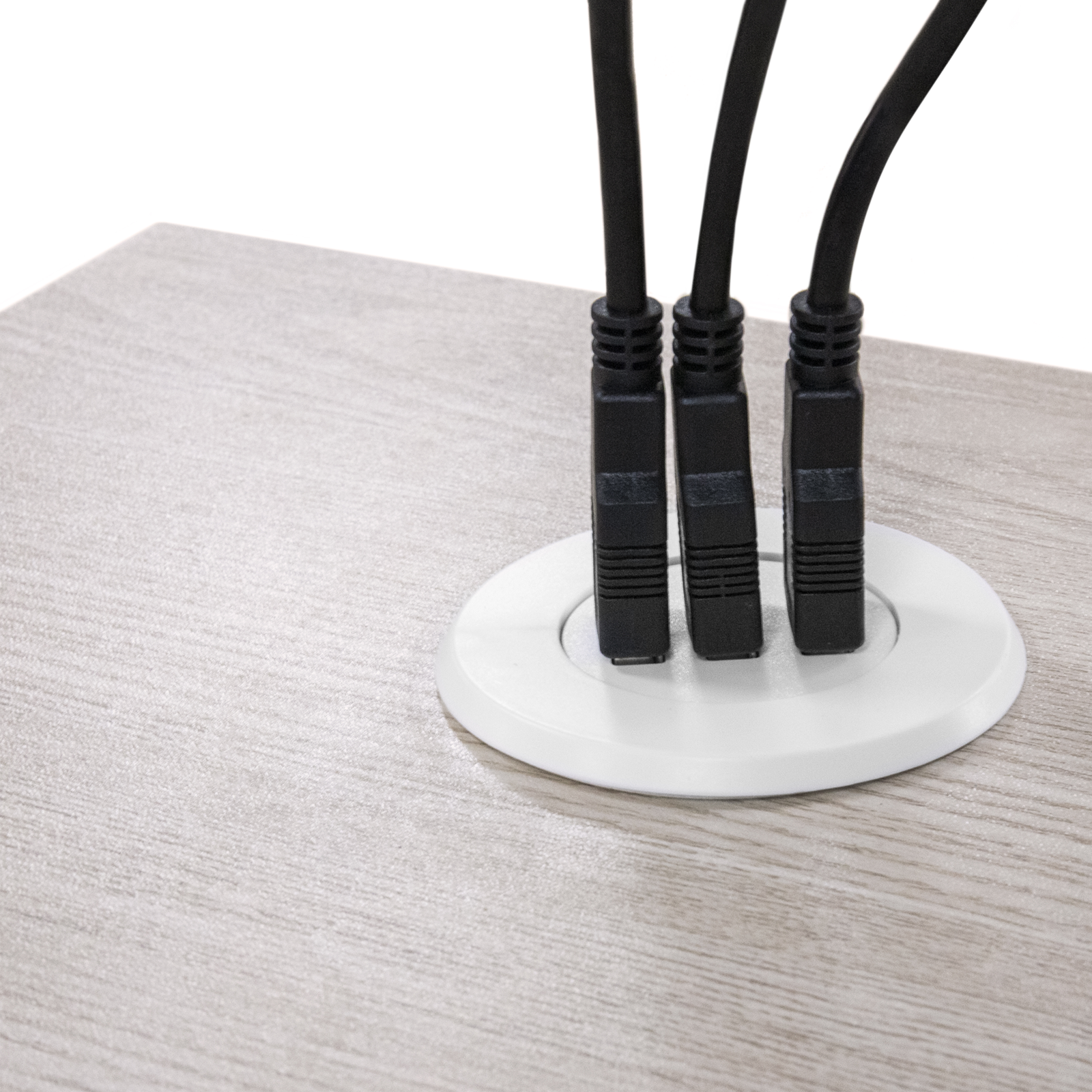 Enchufe de mesa empotrado, diseño integrado con 2 USB, enchufe empotrable  con tapa deslizante, 2 USB+2 enchufes estándar europeos para oficina en casa