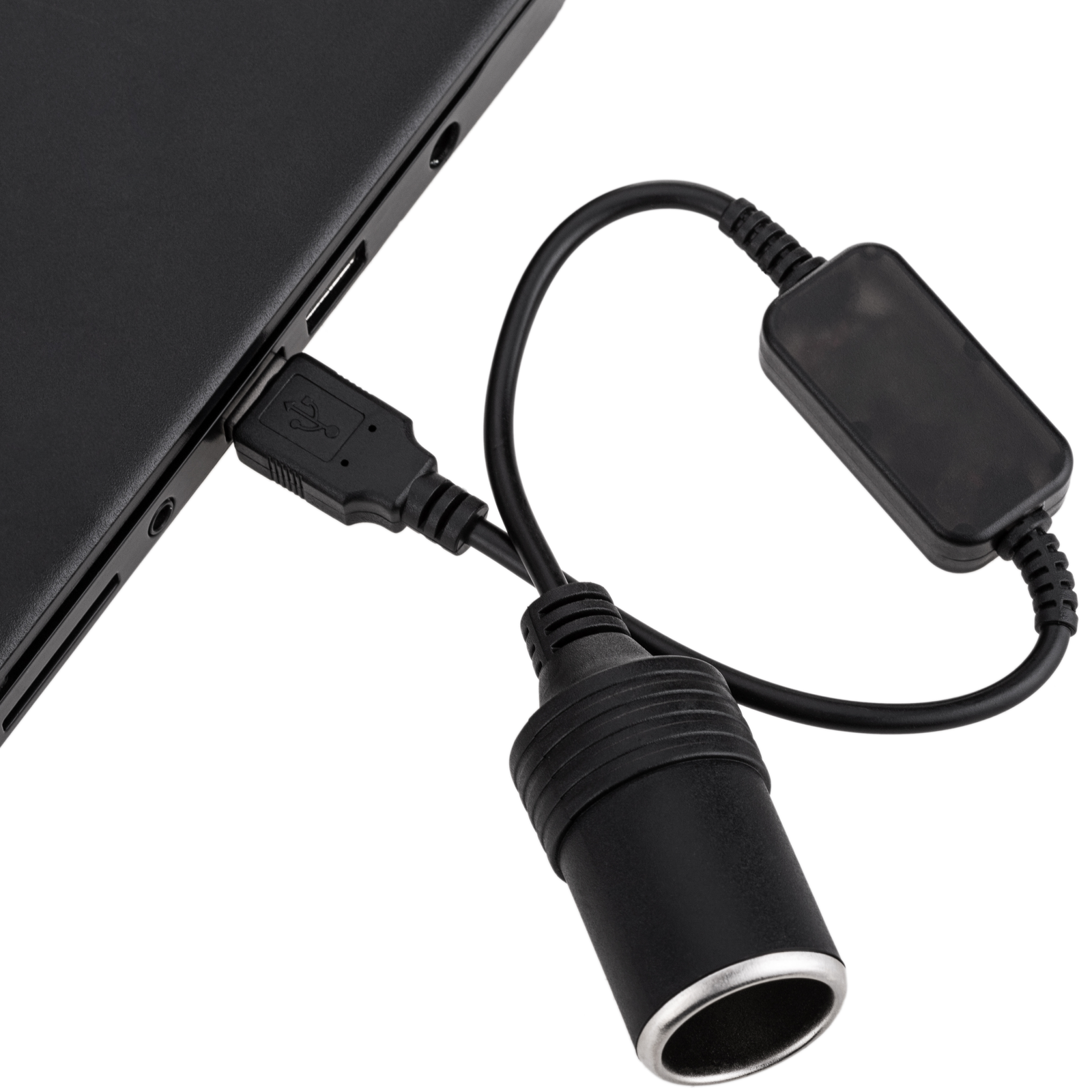 Convertisseur inverseur d'allume-cigare de voiture USB 5v à 12v - Cablematic