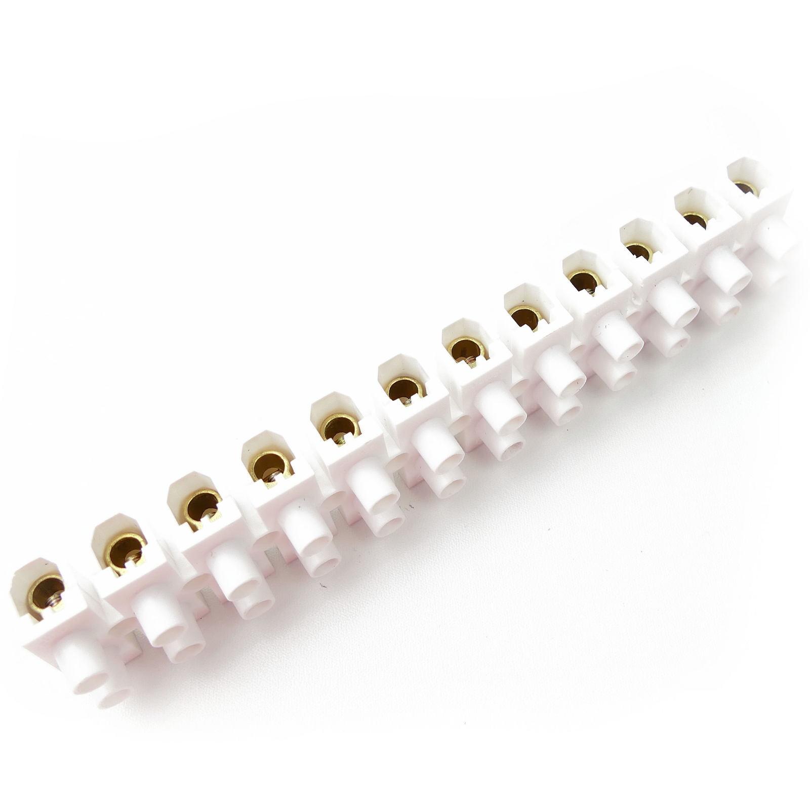 Goobay Regleta para Conexión de Cables Eléctricos de 10A 10mm Blanco