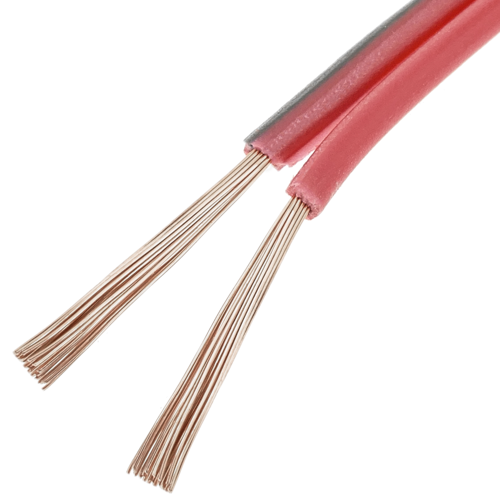 Câble audio pour haut-parleur rouge et noir 2x1,50 mm² Bobine de 20m -  Cablematic