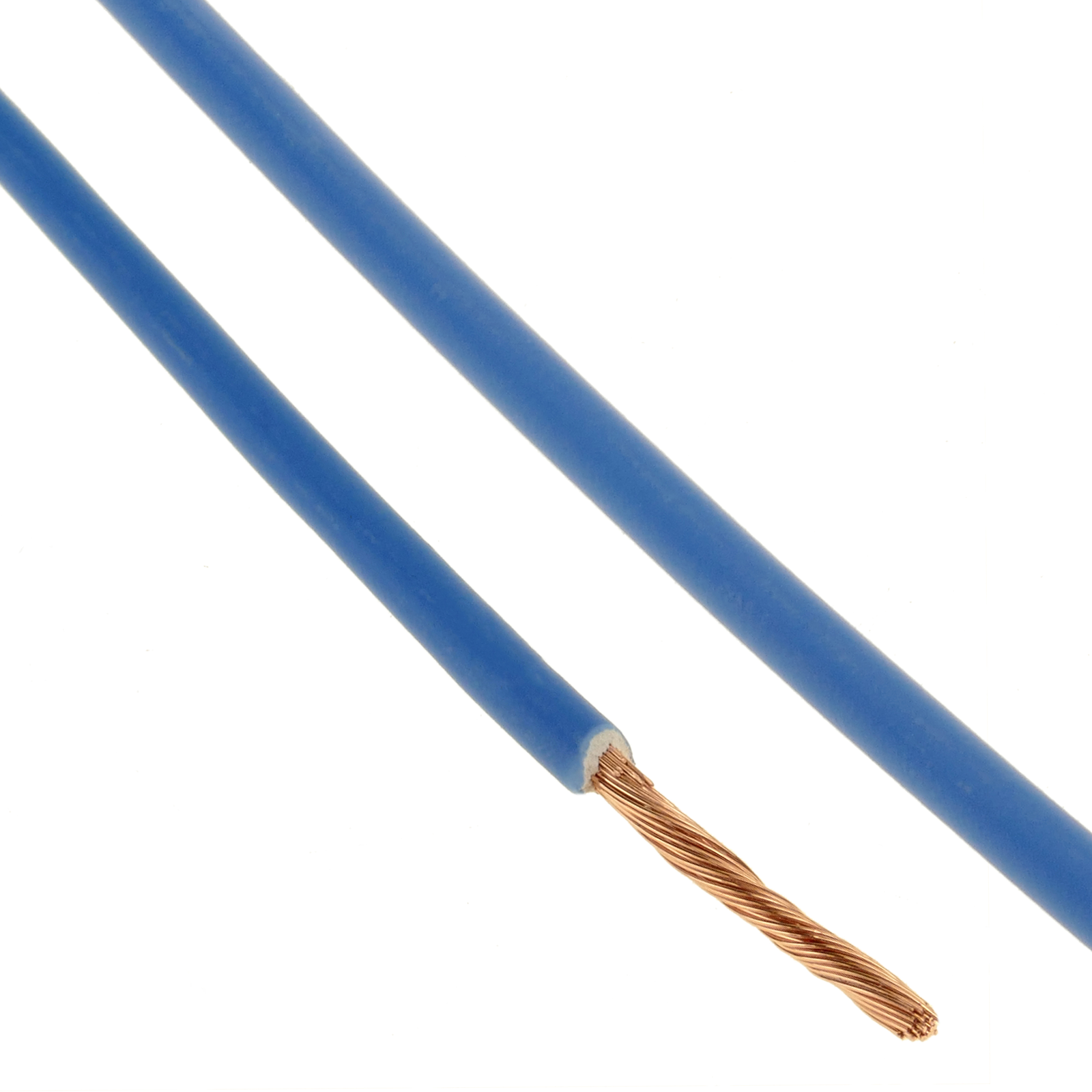 Rollo de cable flexible unipolar 1,5 mm color azul 25m