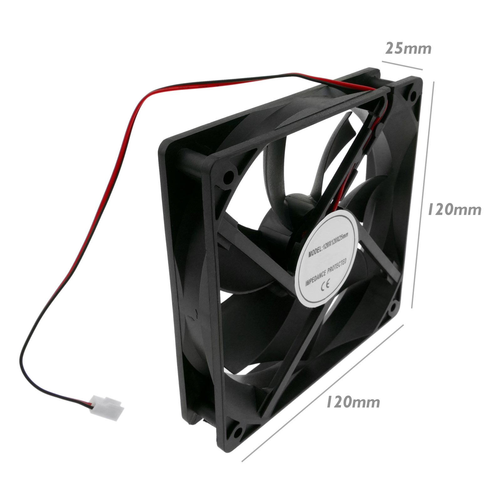 VENTILATEUR GYS - 12V - 80x80x25 -roulement