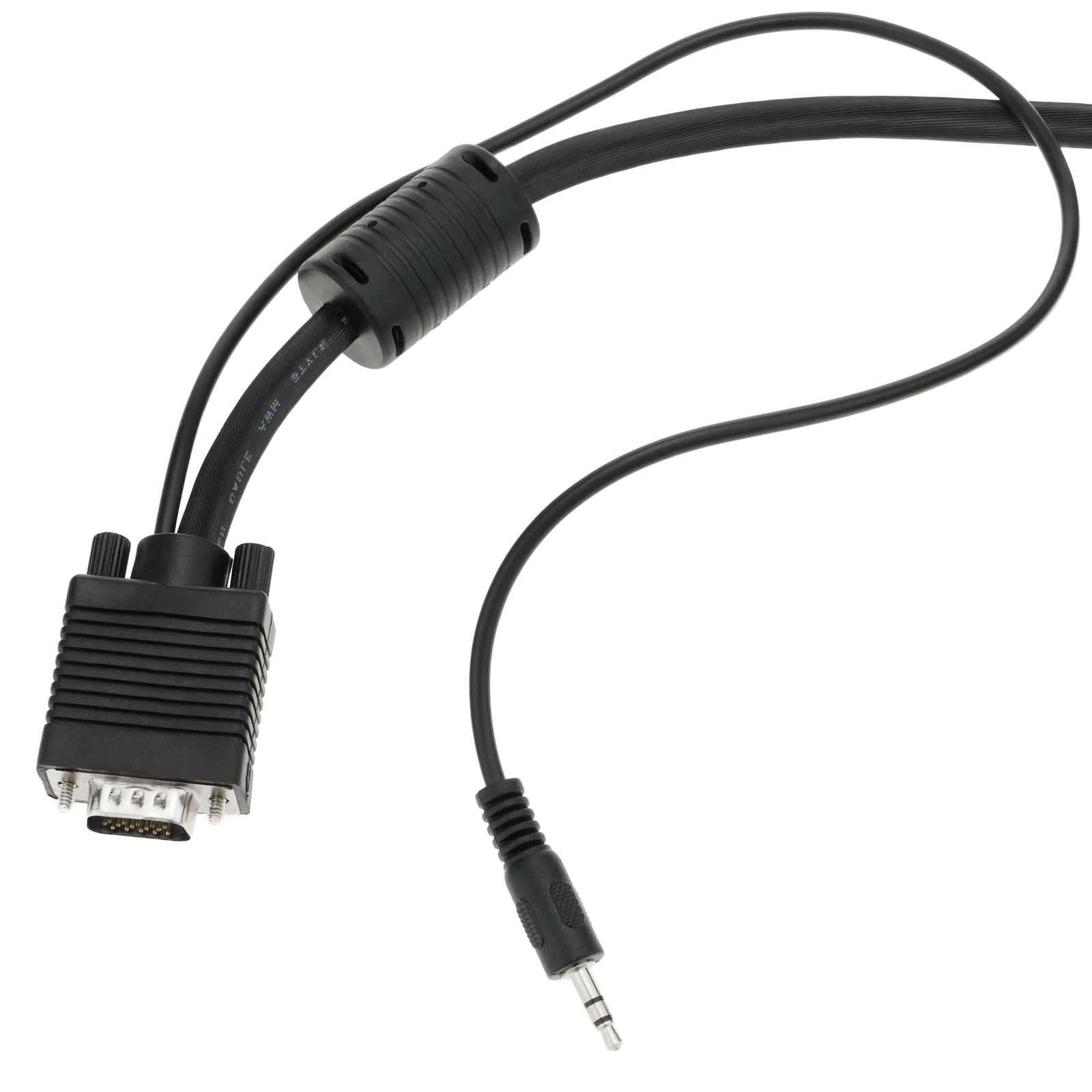 Adaptador VGA macho a HDMI hembra + salida de conector de audio de 3,5 mm,  negro - Spain