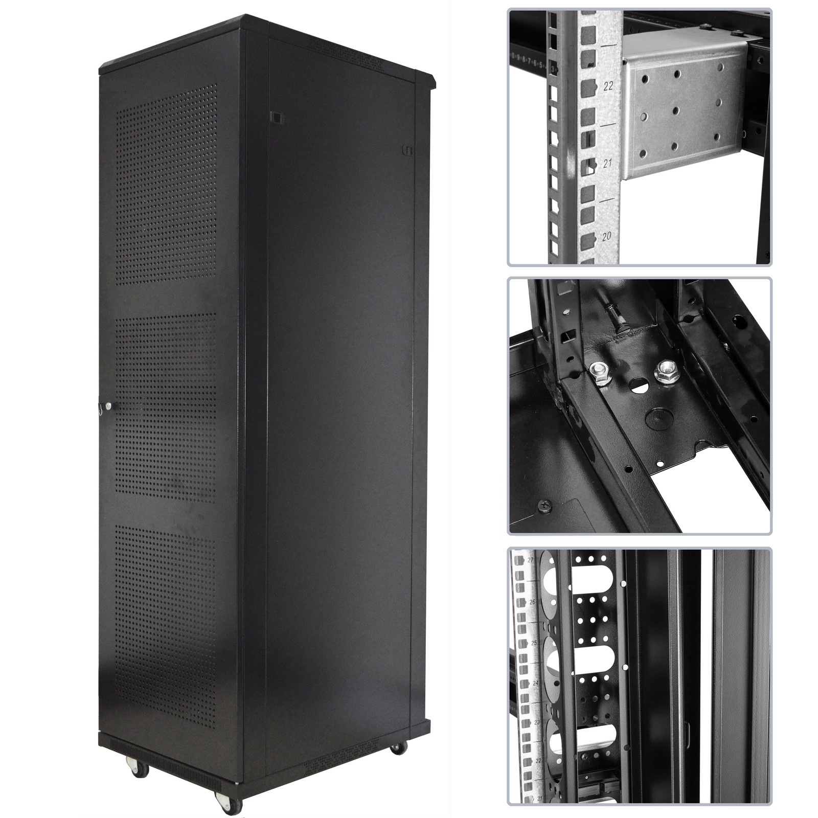 Server rack cabinet 19 inch 38U 600x800x1800mm floor standing