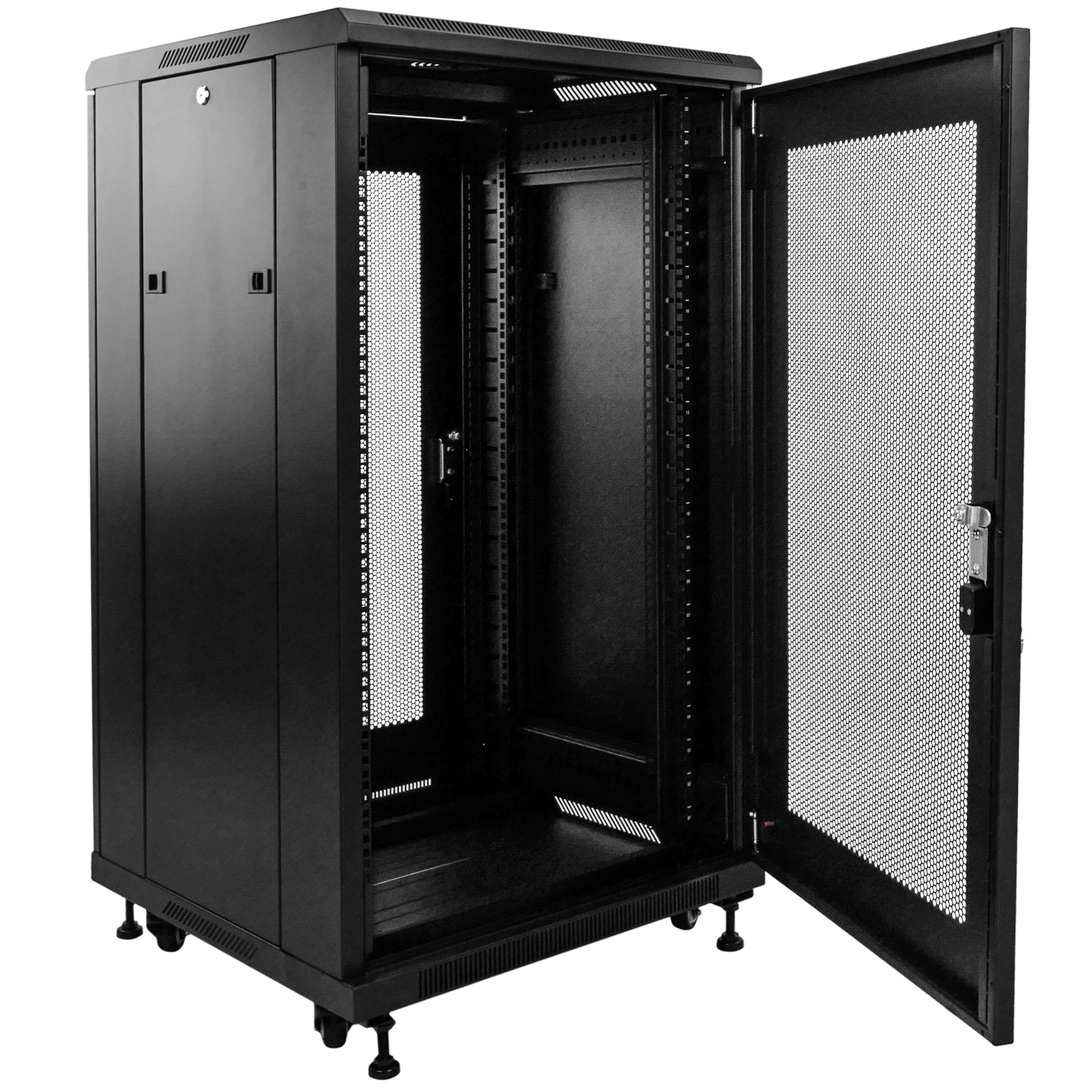 StarTech.com Armoire serveur 15U prof 800 mm - charge utile 800 kg -  coloris noir - Rack - Garantie 3 ans LDLC