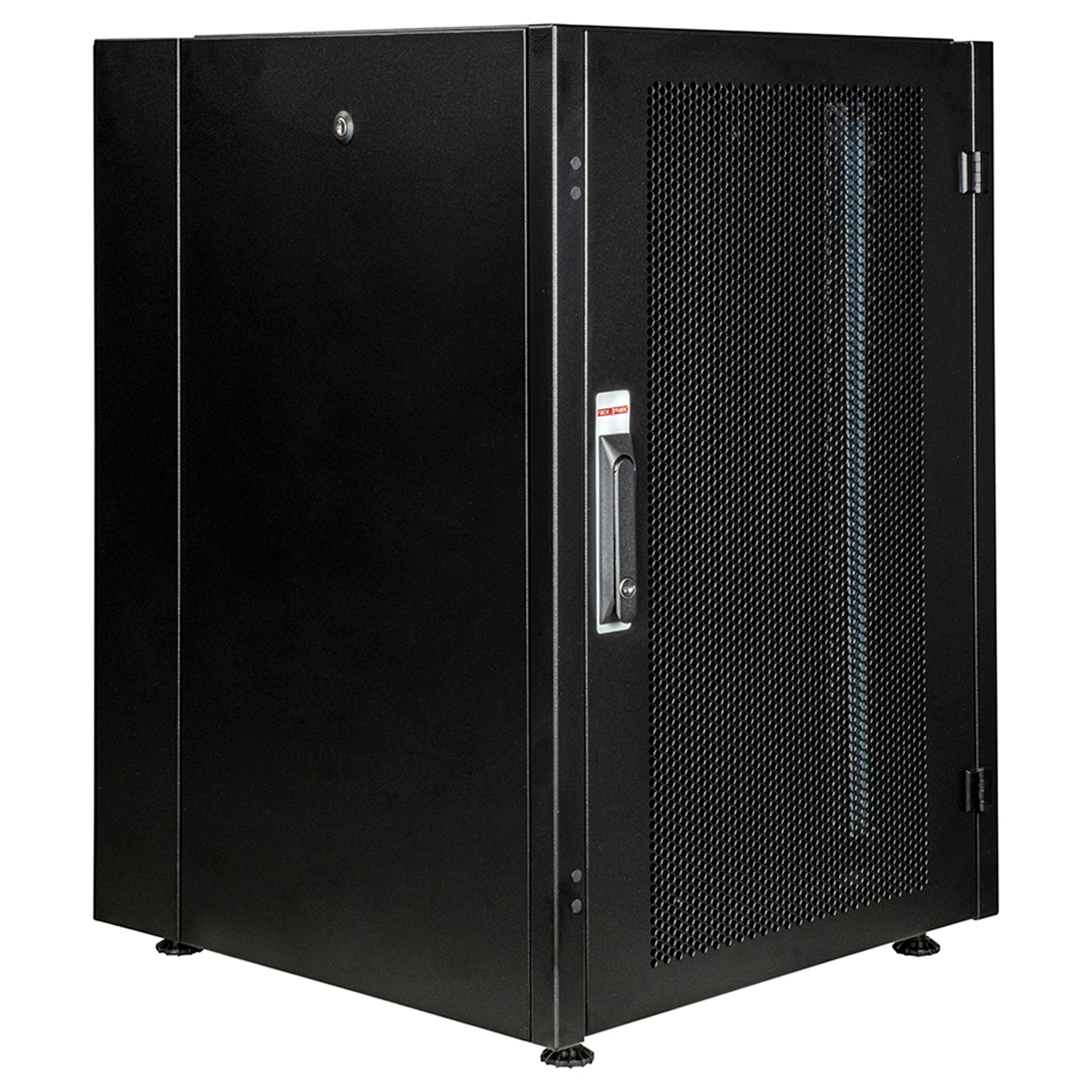 Rack 19 Mobirack upright cabinet 16U Width 600 Depth 600 Glass