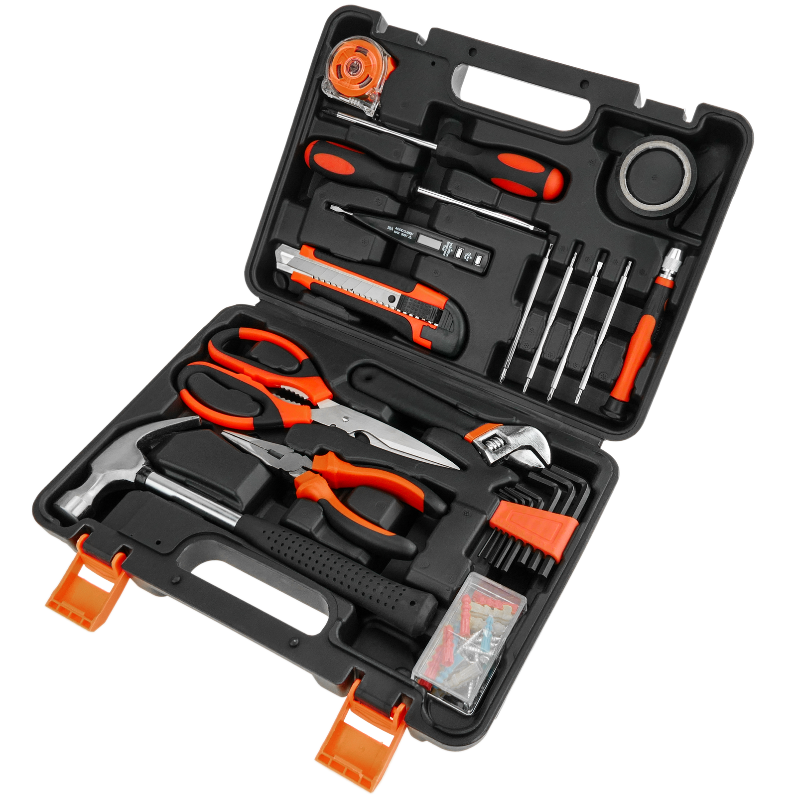 Carbon Steel Black & Decker Hand Tool Kit 154pcs, Warranty: 6