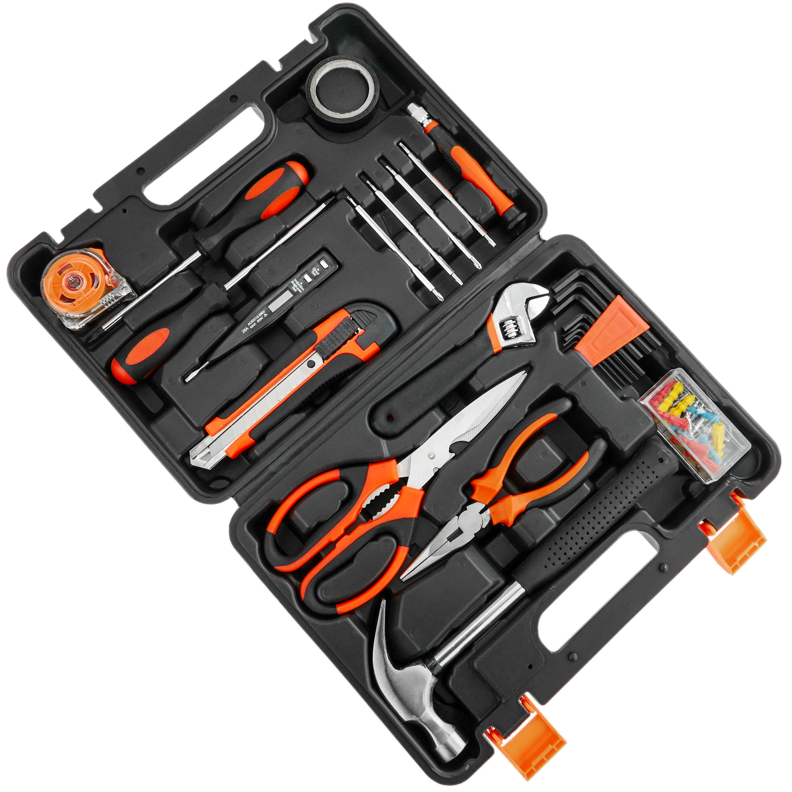 Carbon Steel Black & Decker Hand Tool Kit 154pcs, Warranty: 6