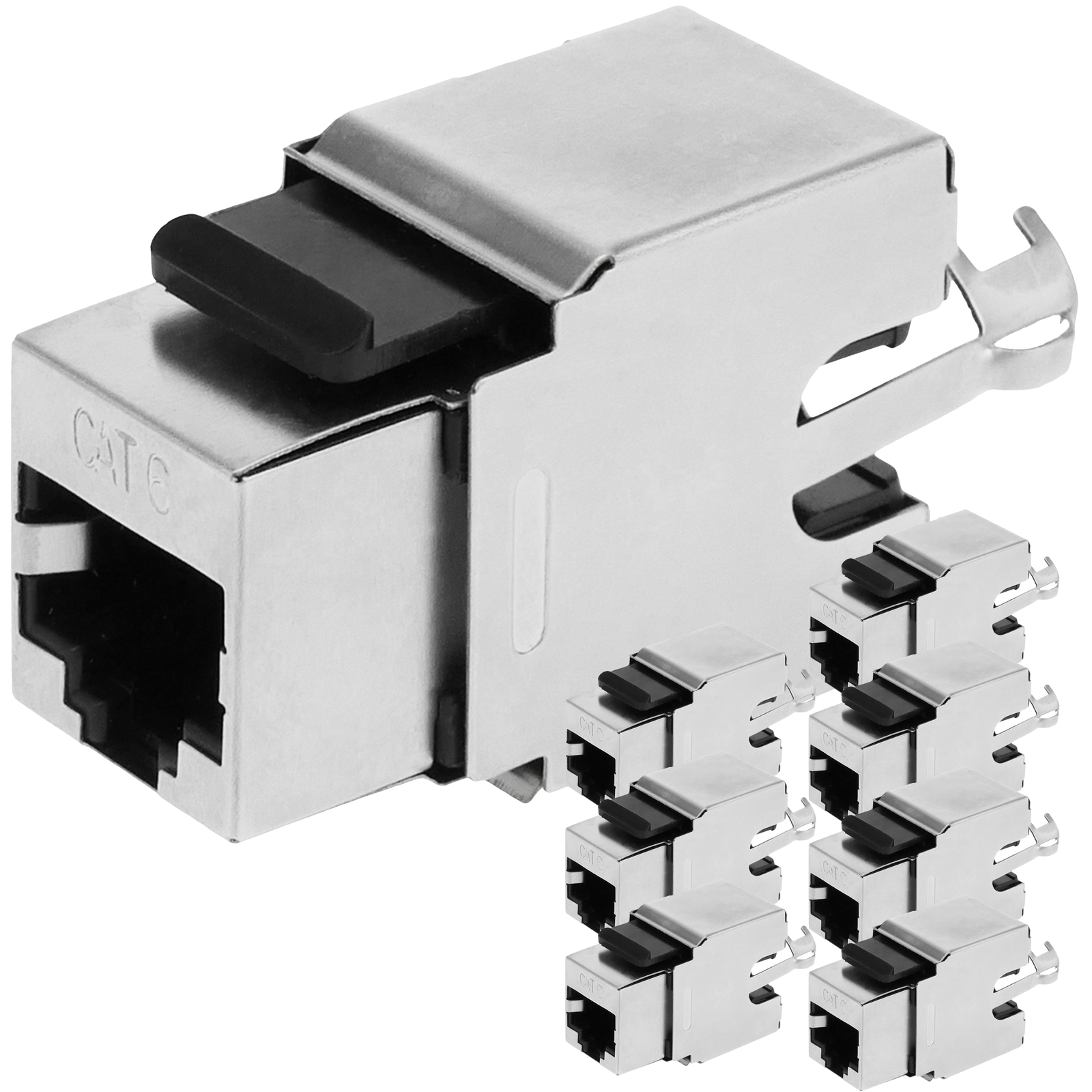 Cat.6A RJ45 male FTP connector for crimp - distributed by CABLEMATIC ® 