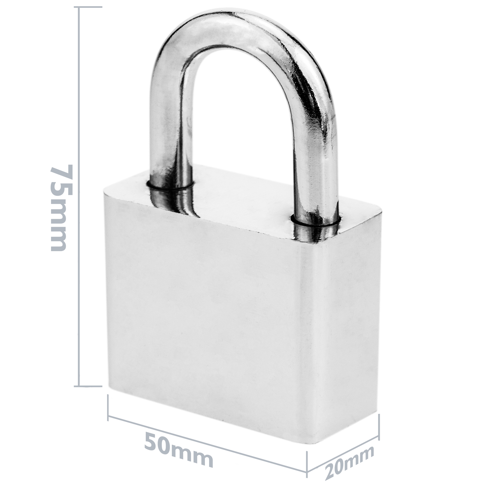 Security padlock iron 50mm 2-pack - Cablematic