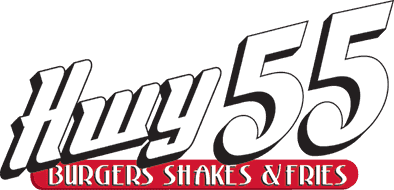Hwy 55 Burgers, Shakes & Fries logo