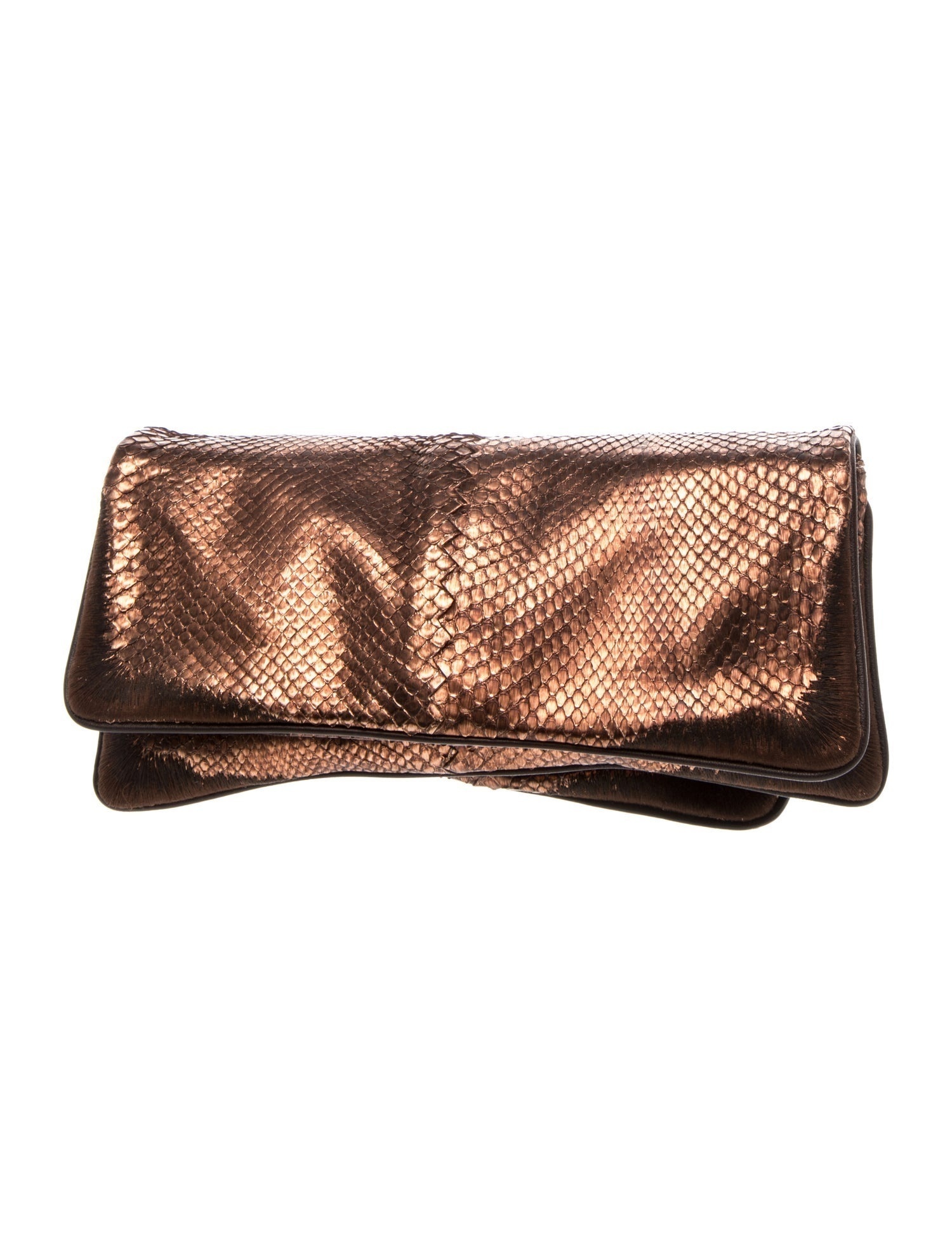 Embossed Leather Clutch