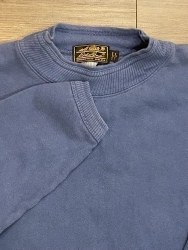 Vintage Eddie Bauer Womens medium Paddle blue Long Sleeve Sweater Pullover