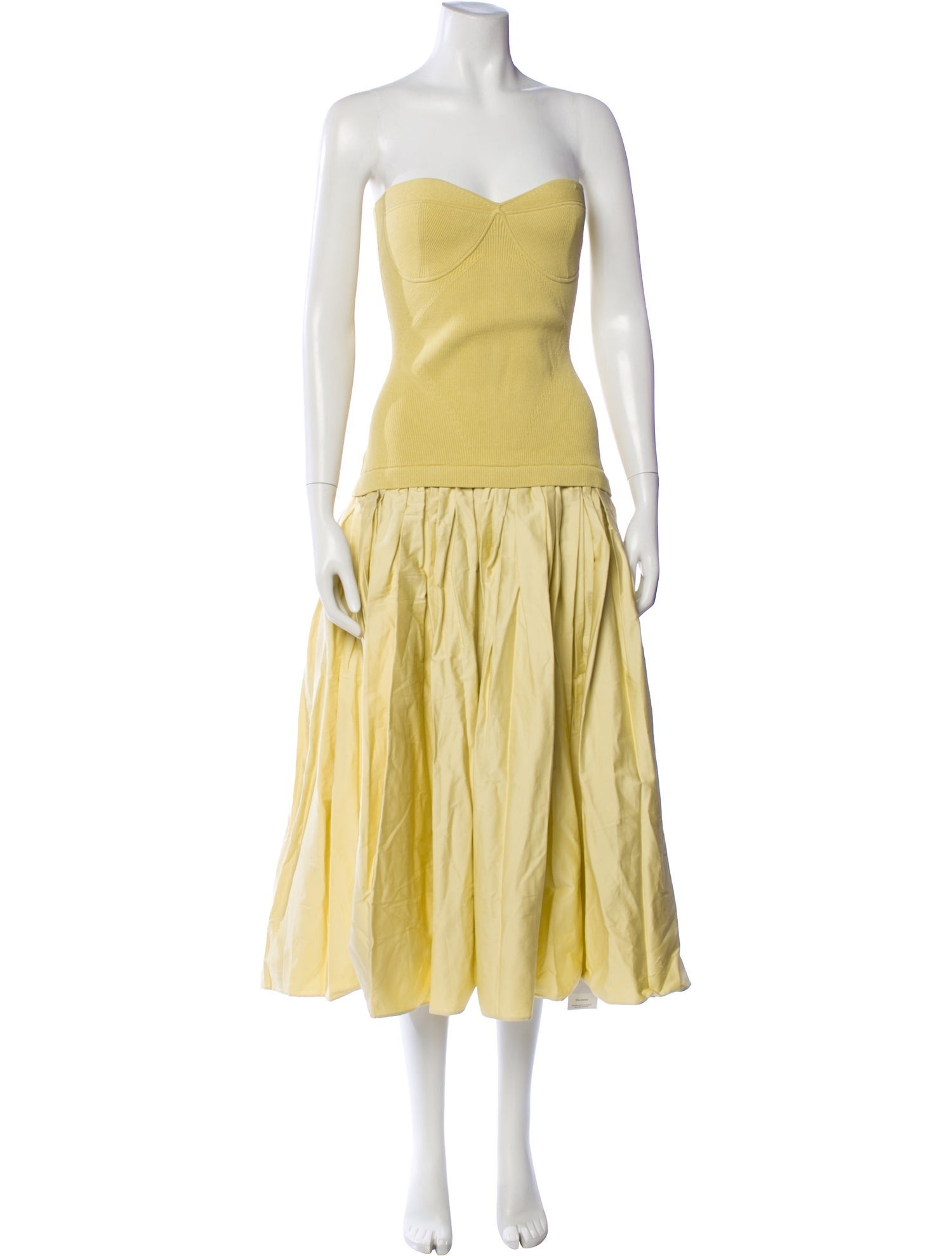Strapless Midi Length Dress
