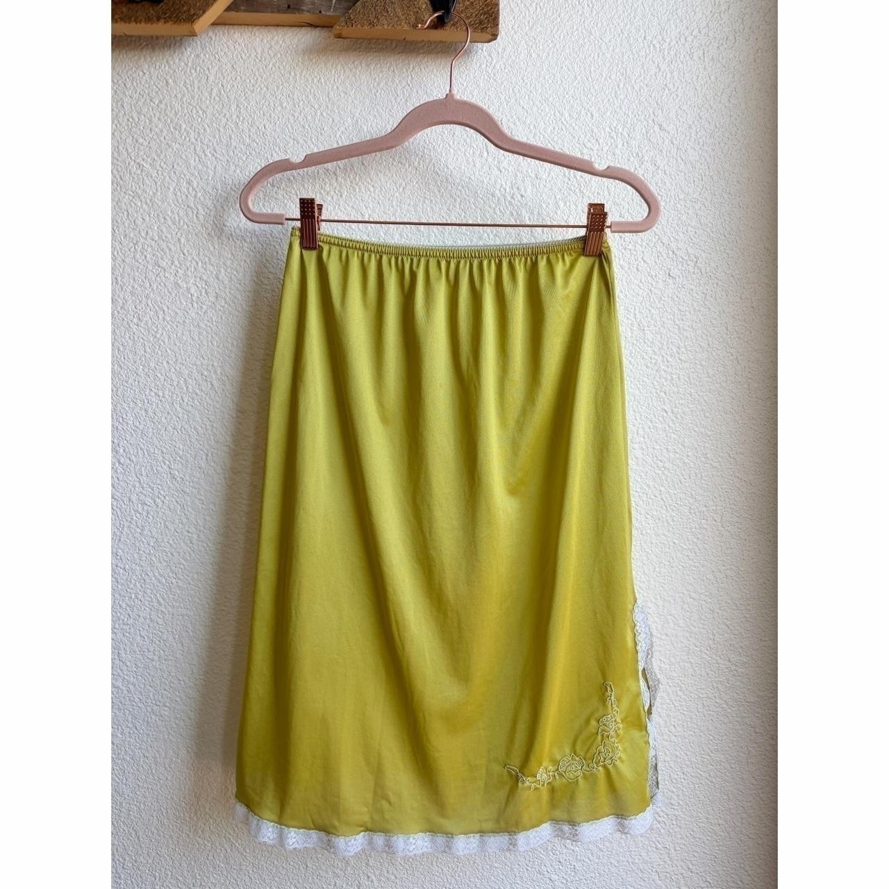 American Vintage Womens Yellow Green Skirt