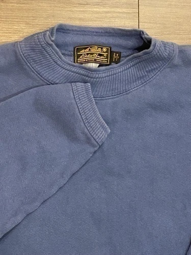 Vintage Eddie Bauer Womens medium Paddle blue Long Sleeve Sweater Pullover