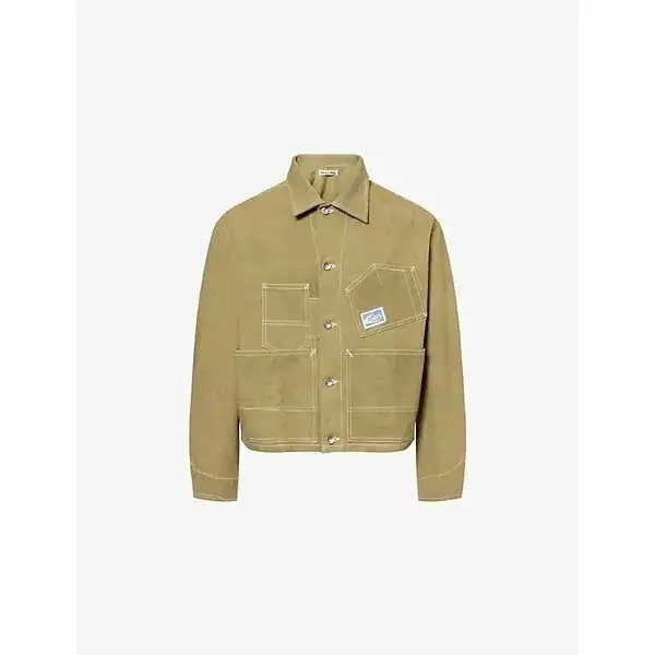 STORY MFG.&nbsp;station cropped cotton jacket