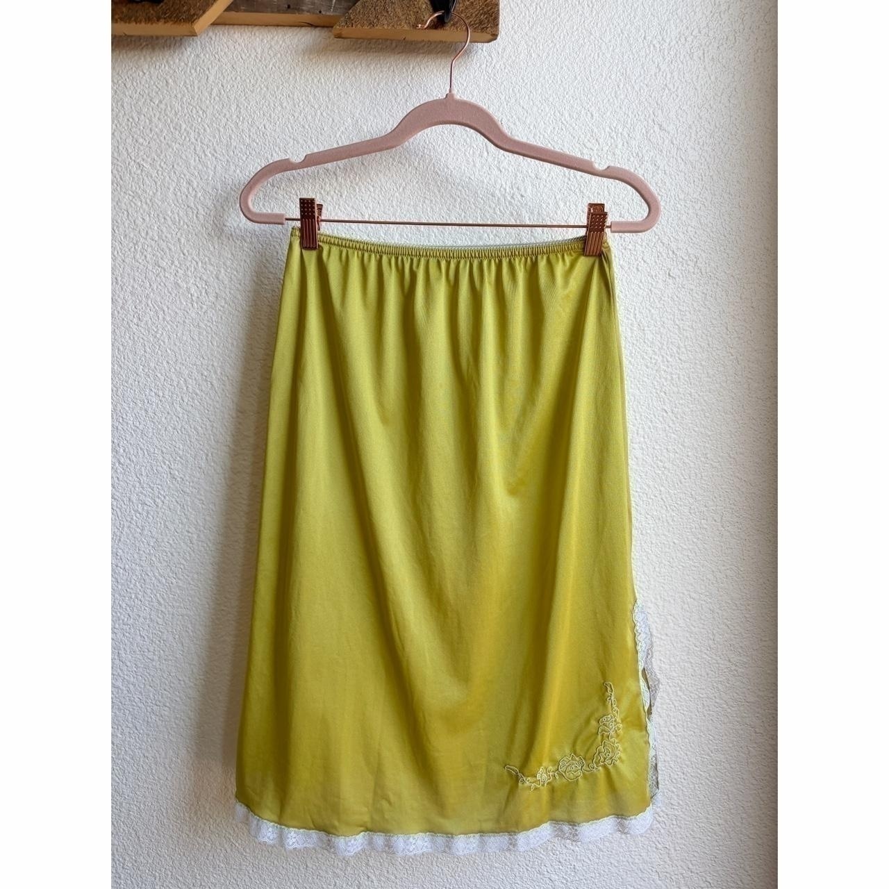 American Vintage Womens Yellow Green Skirt