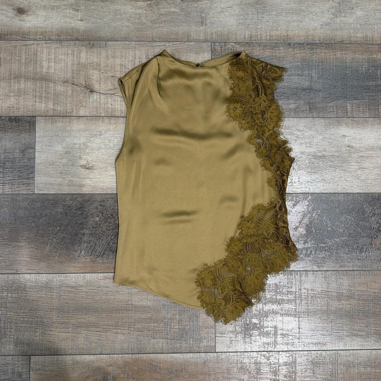 A.L.C Womens Khaki Blouse