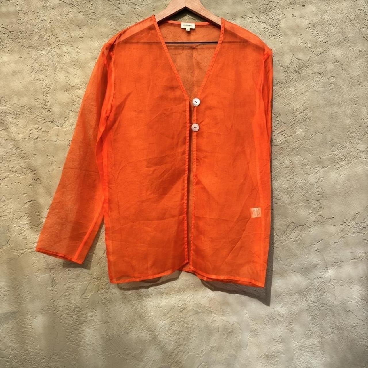 DONNI. Womens Orange Blouse