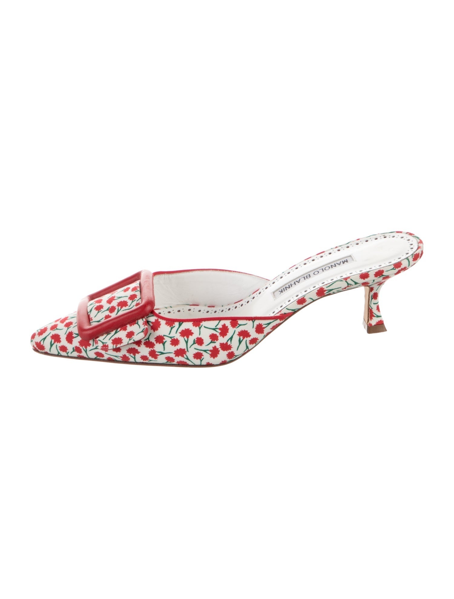 Floral Print Mules