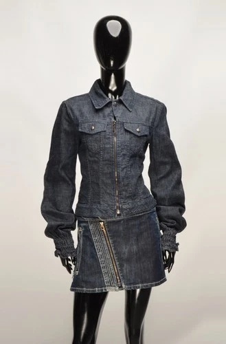Vintage Diesel Indigo Thermic Womens Y2K Rare Denim Jacket Size M