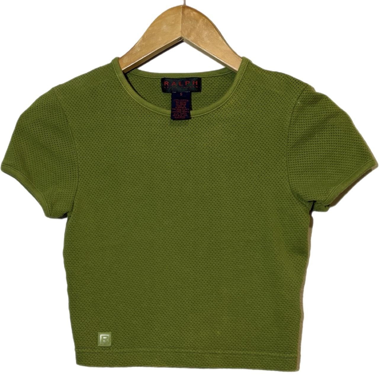 Ralph Lauren Womens Green  Khaki Crop-top