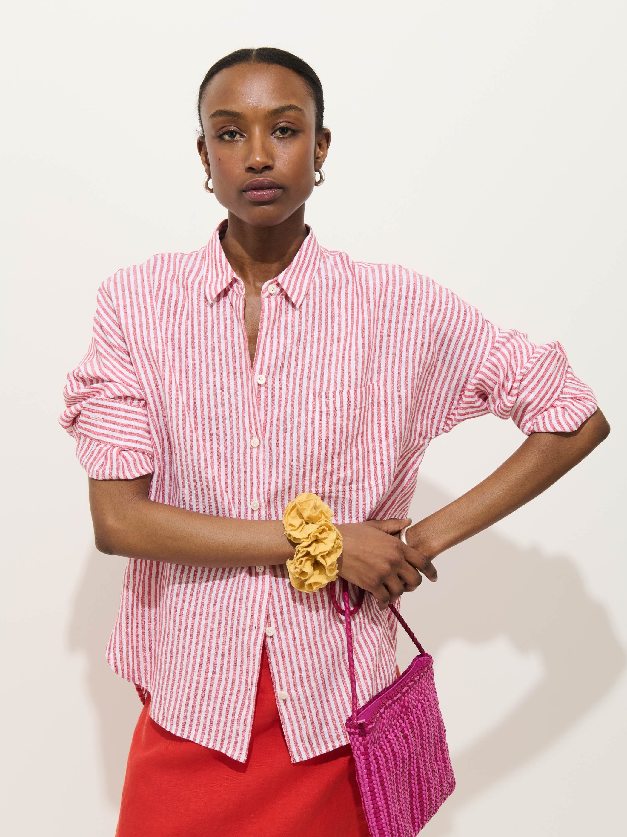 Jo Striped Shirt  Linen