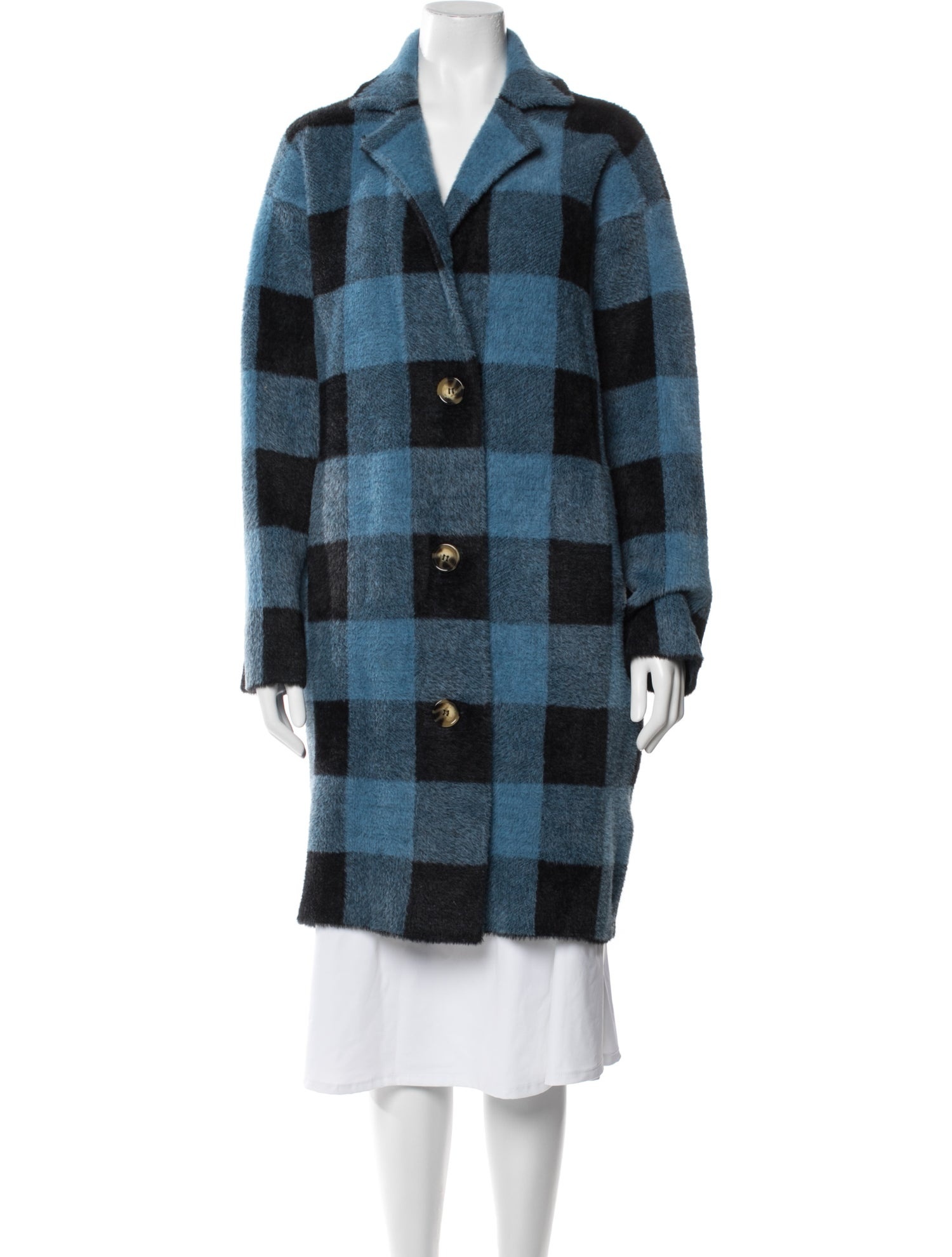 Nylon Plaid Print Jacket