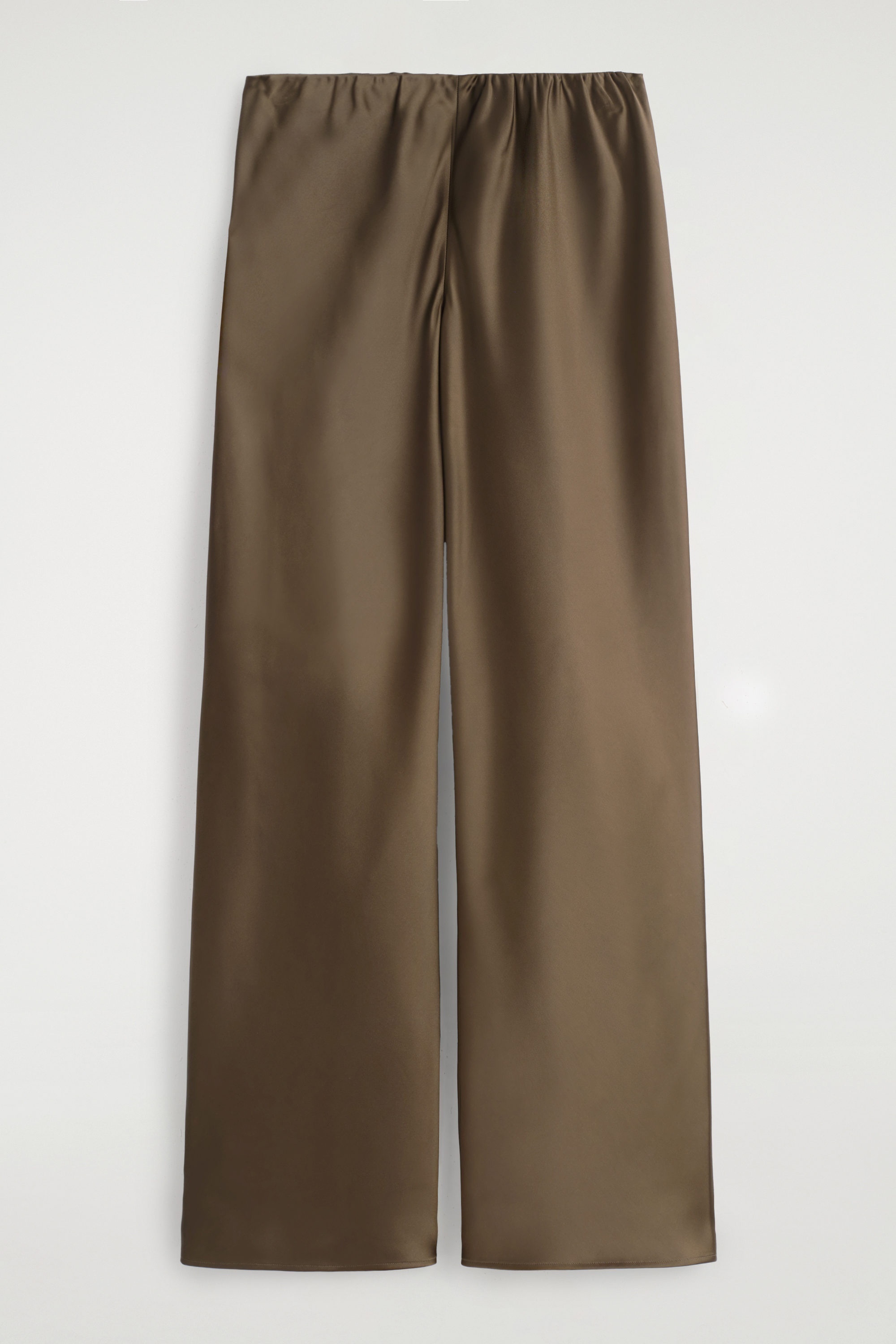 SATIN WIDE-LEG PANTS