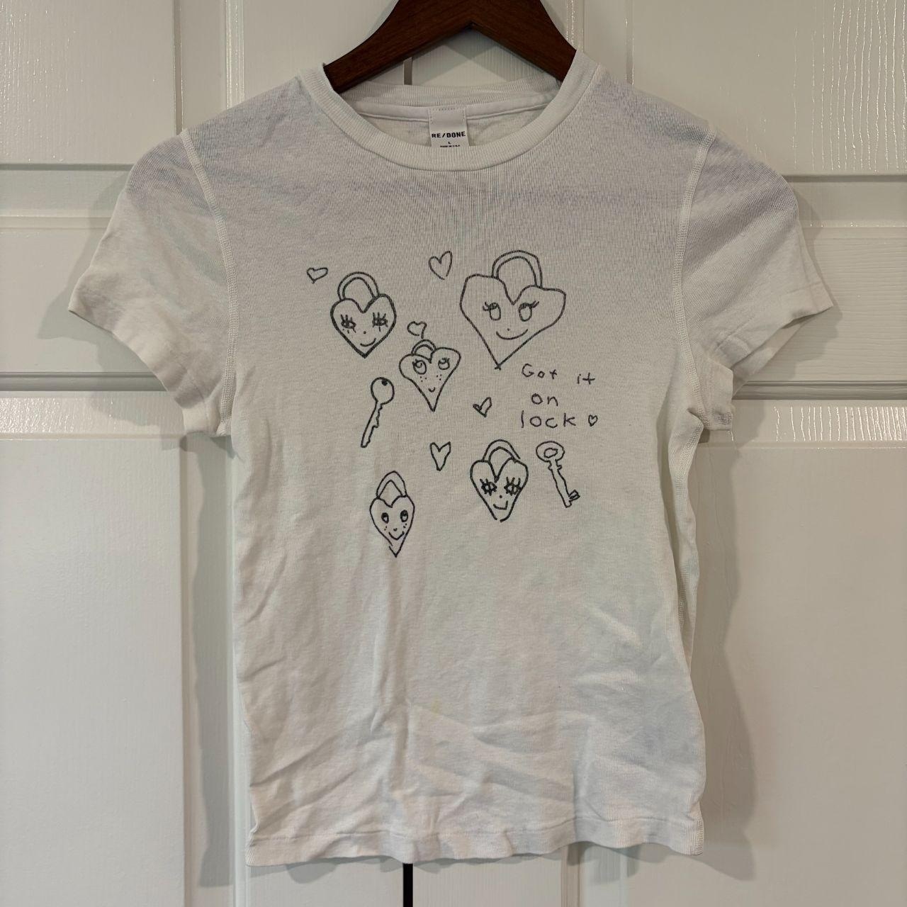 RE/DONE Womens White T-shirt