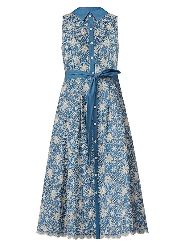 Kendra Sleeveless Midi-Shirtdress