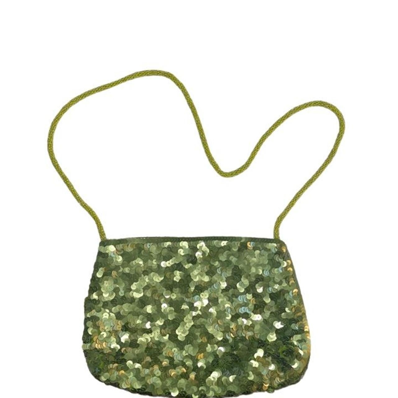 Moyna Sequin Shoulder Bag with Beaded Strap