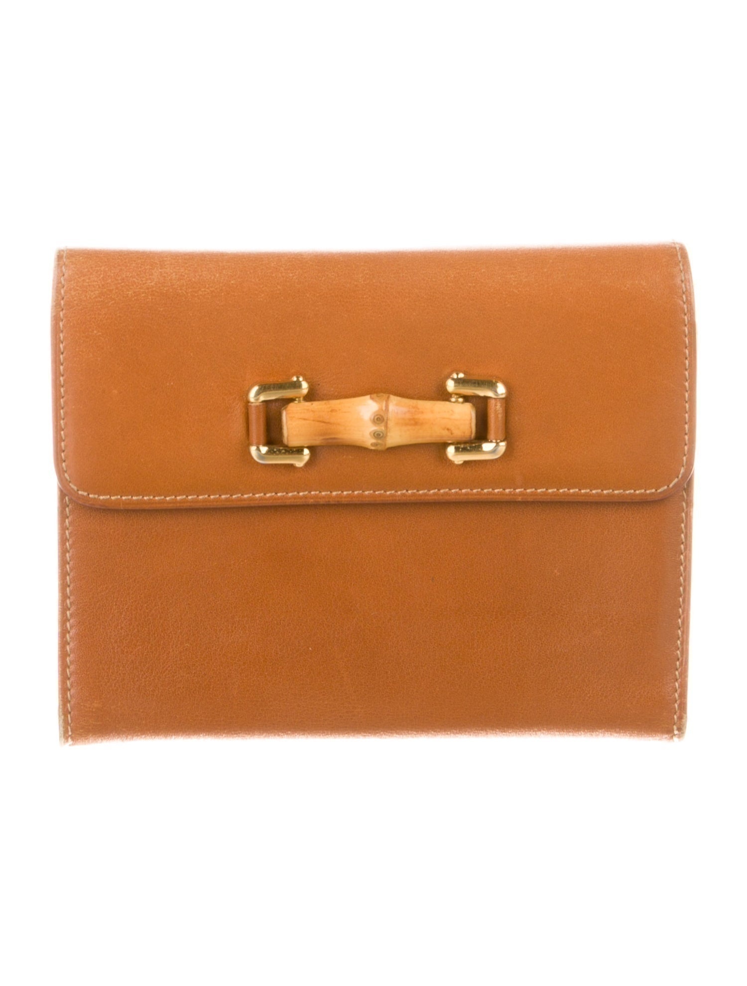 Vintage Bamboo Accent Compact Wallet