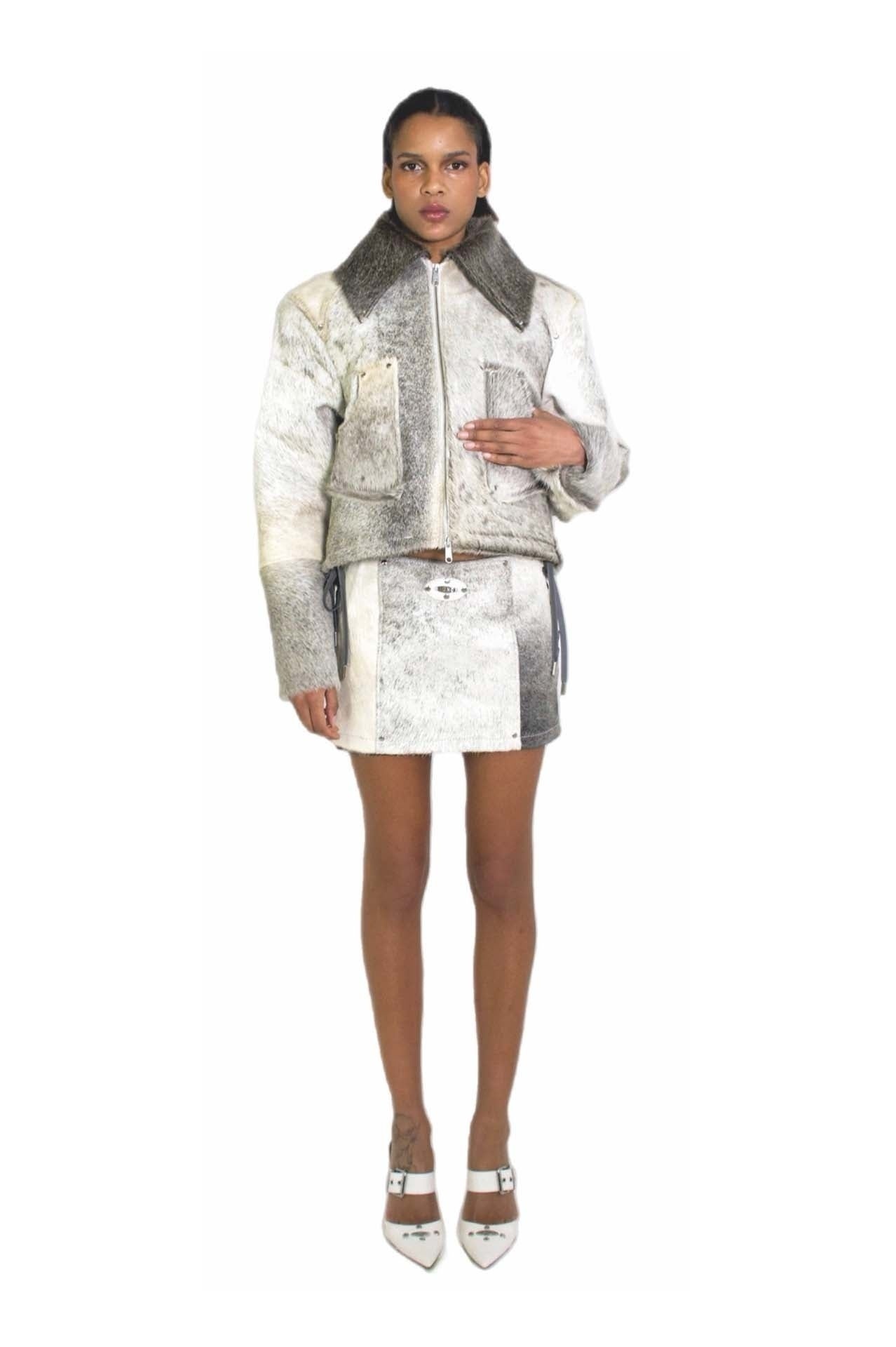 GREY PONYHAIR JACKET
