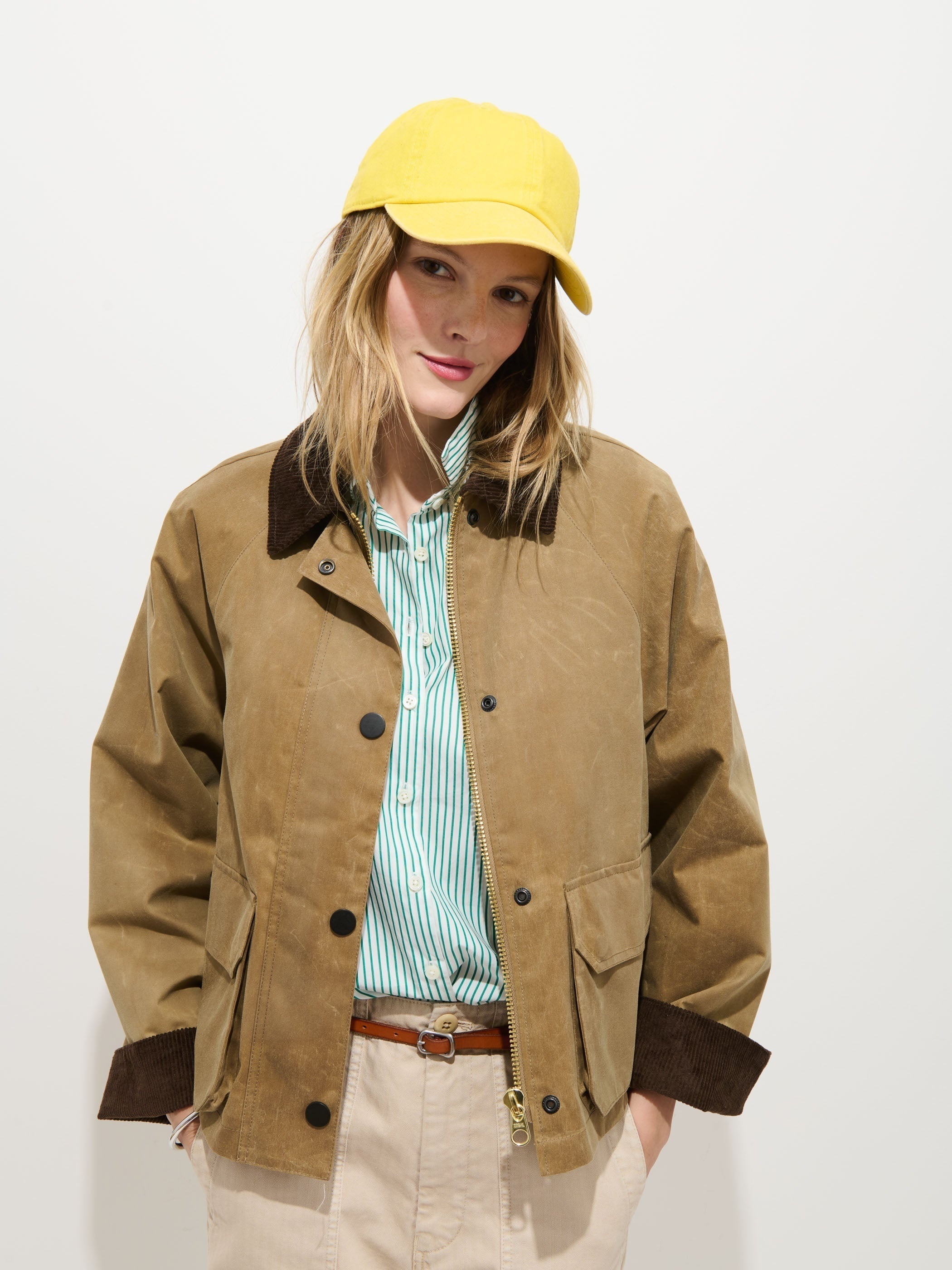 Chiltern Cropped Jacket  Waxed Canvas