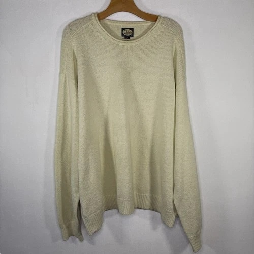 Tommy Bahama Roll Neck Sweater Mens XXL Yellow Long Sleeve Knit Preppy Golf