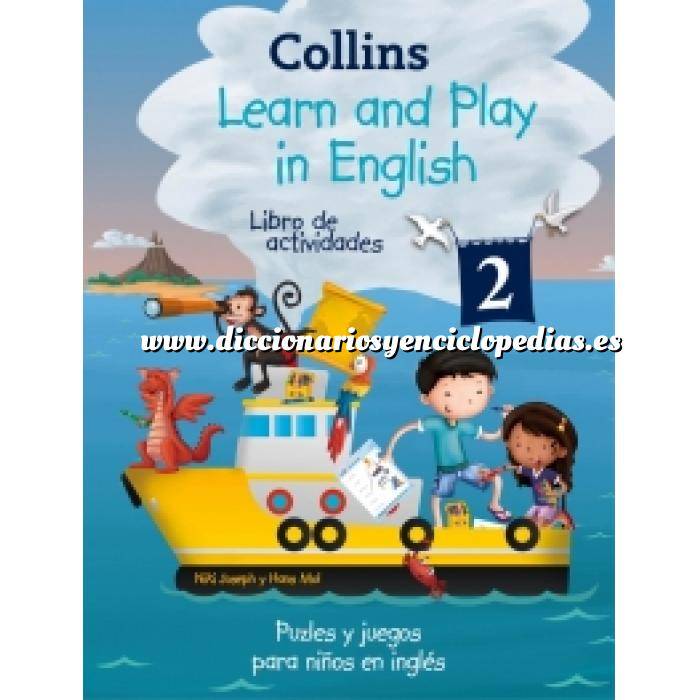 Imagen Diccionarios lingüísticos
 Learn and play in English (Learn and play)  Libro de actividades 2