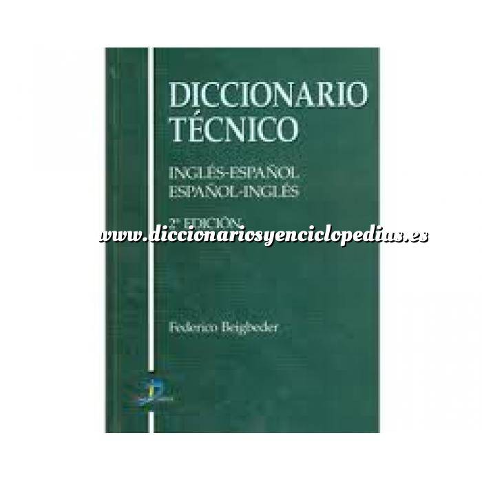 Imagen Diccionarios técnicos
 Diccionario técnico: inglés-español español-inglés