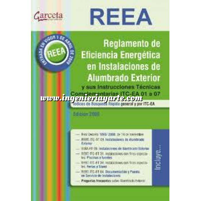 Imagen Alumbrado de exterior REEA  Reglamento de Eficiencia Energética en Instalaciones de Alumbrado Exterior.