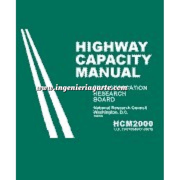 Imagen Carreteras Highway capacity manual 2000 U.S. customary (HCM2K)